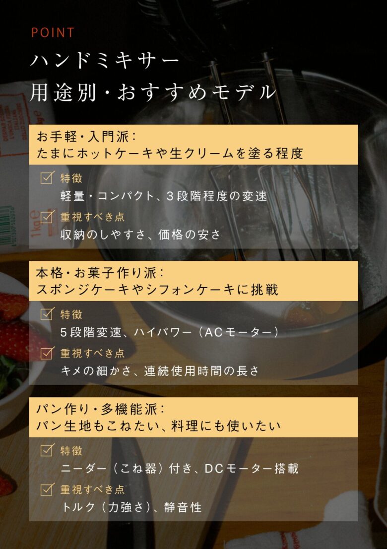 ハンドミキサーのおすすめ5選！人気ブランドの使いやすいモデルを紹介