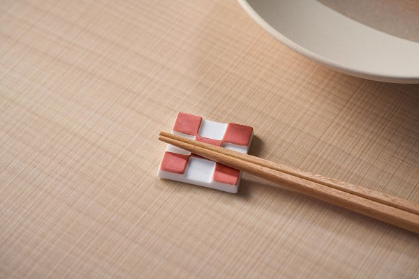 角箸置 雲母赤C image