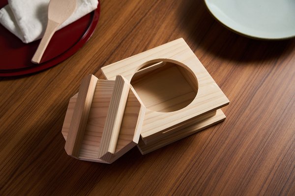 杉製 釜飯蓋・木台 1合用セット image