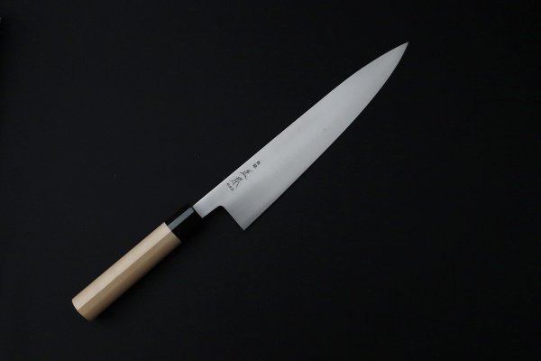 正本スウェーデン鋼 水牛柄 牛刀（両刃）27cm << KOHNOオンラインショップ