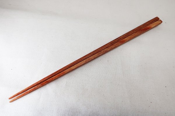 木製23.5cm細6mm角箸木肌