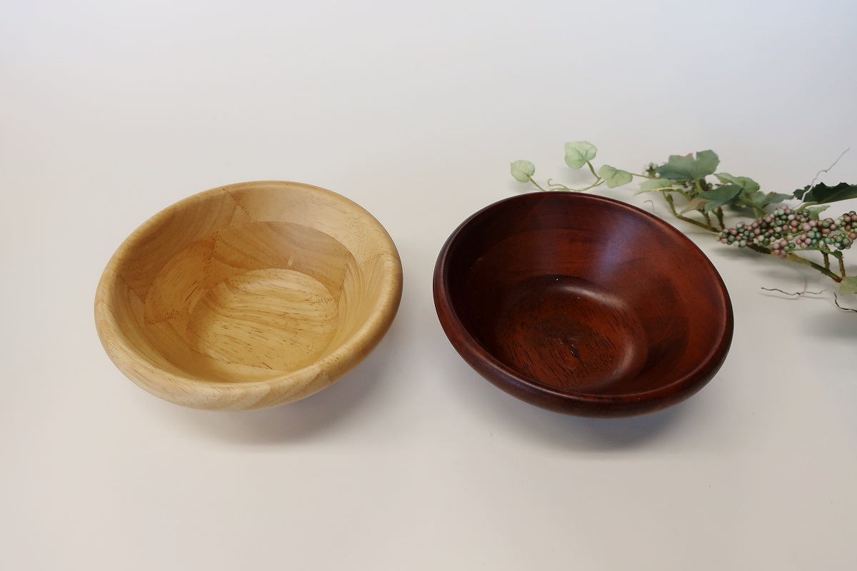 木製サラダボウル 中鉢 ウレタン塗装 3個セット